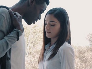 Svelte blass Freundin Emily Willis ist glücklich, jedes Mal, wenn sie starke BBC reitet