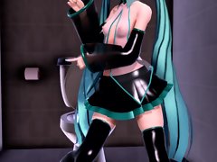 MMD Blau Haare Cutie Sex Trinket Anal Platoon Burgeon Sahnetorte GV00184
