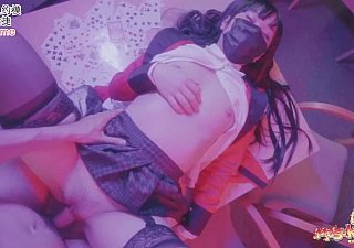 Yumeko Kakegurui Got Wrong smoothly Panty Not any Condom Raw Unearth in Pussy and Cum White lightning with Obese Mouth