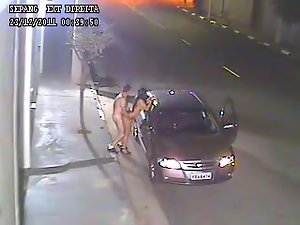 Sexo en icy calle