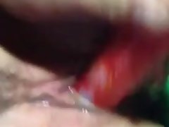 Carino Ragazza cinese spruzzando la masturbazione besom giocattolo!