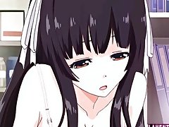 Gadis Hentai akan facialed