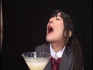 Ryoko Hirosaki gokkun menelan. disensor